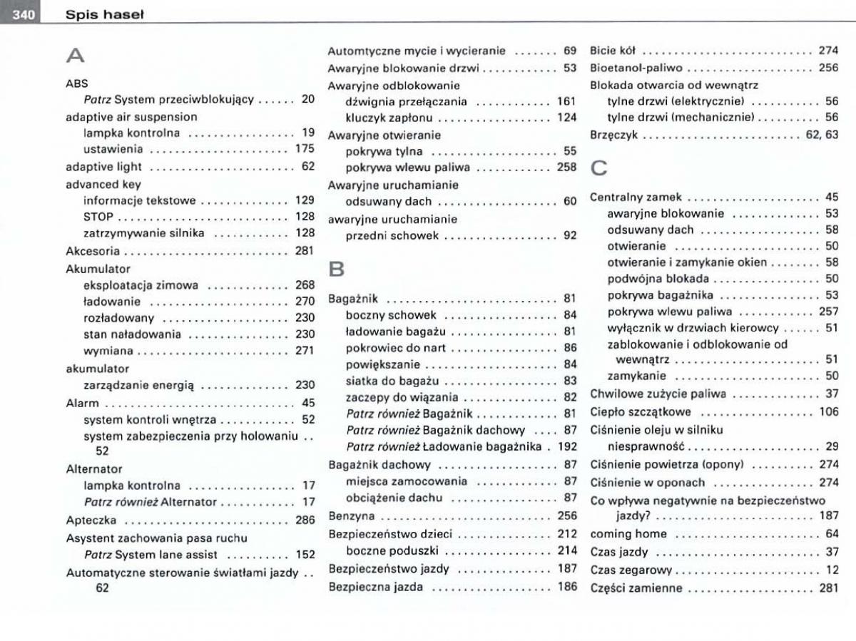 Audi A6 C6 instrukcja obslugi / page 329