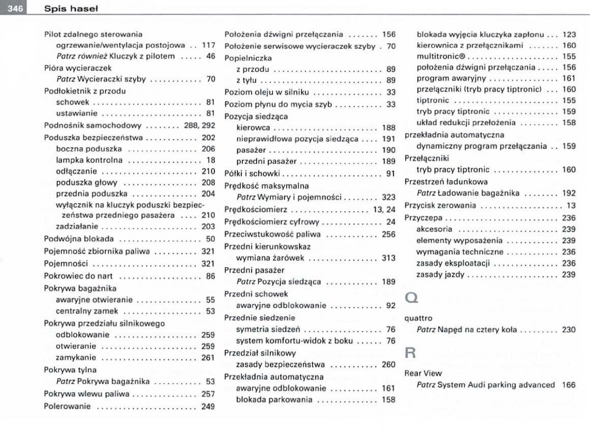 manual  Audi A6 C6 instrukcja / page 335