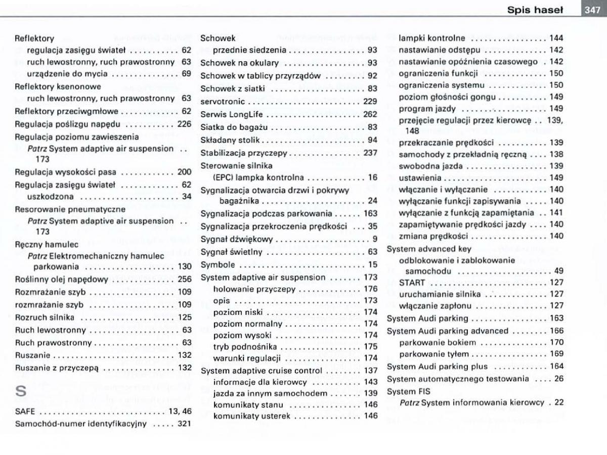 Audi A6 C6 instrukcja obslugi / page 336