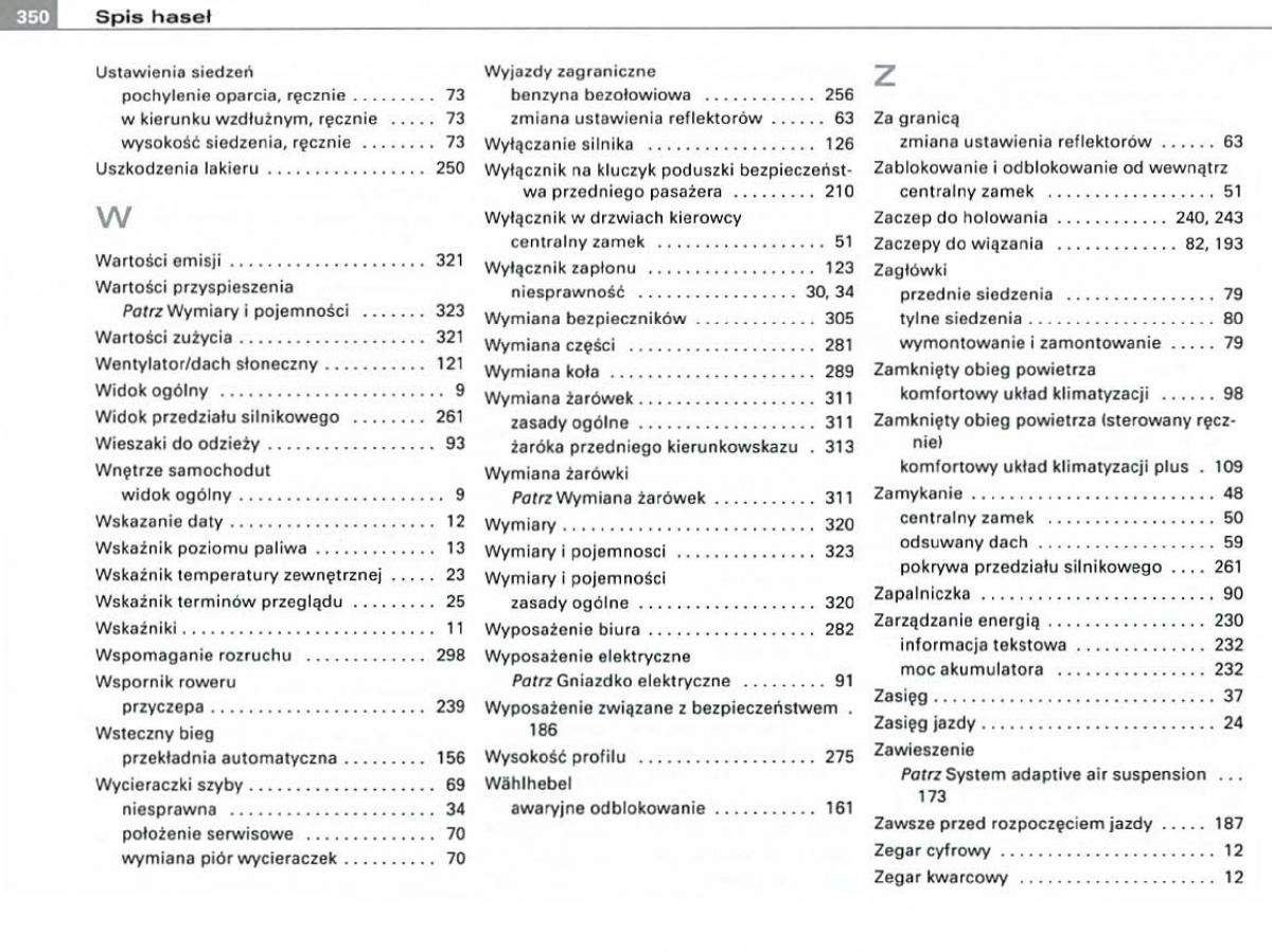 manual  Audi A6 C6 instrukcja / page 339