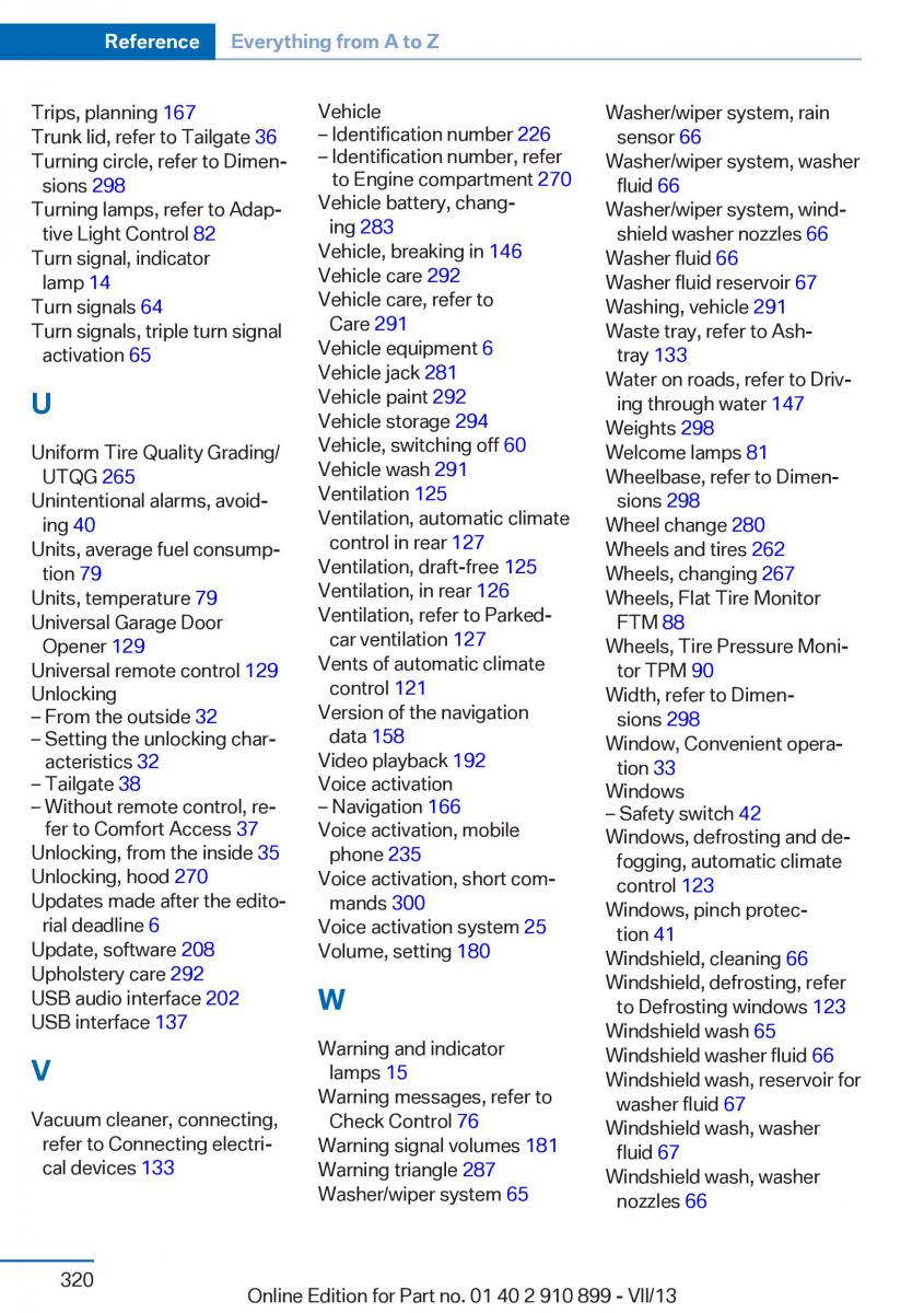 BMW X6 M Power F16 owners manual / page 320