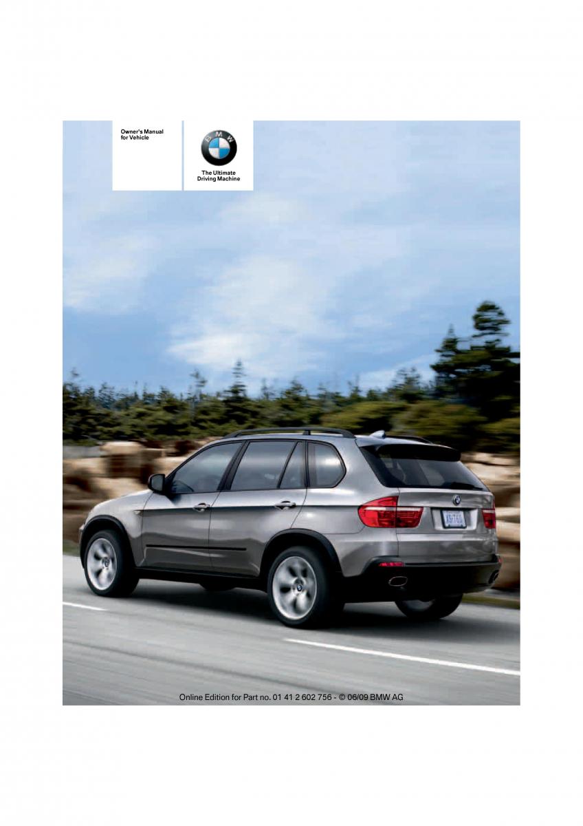 BMW X5 X6 E71 E72 owners manual / page 1