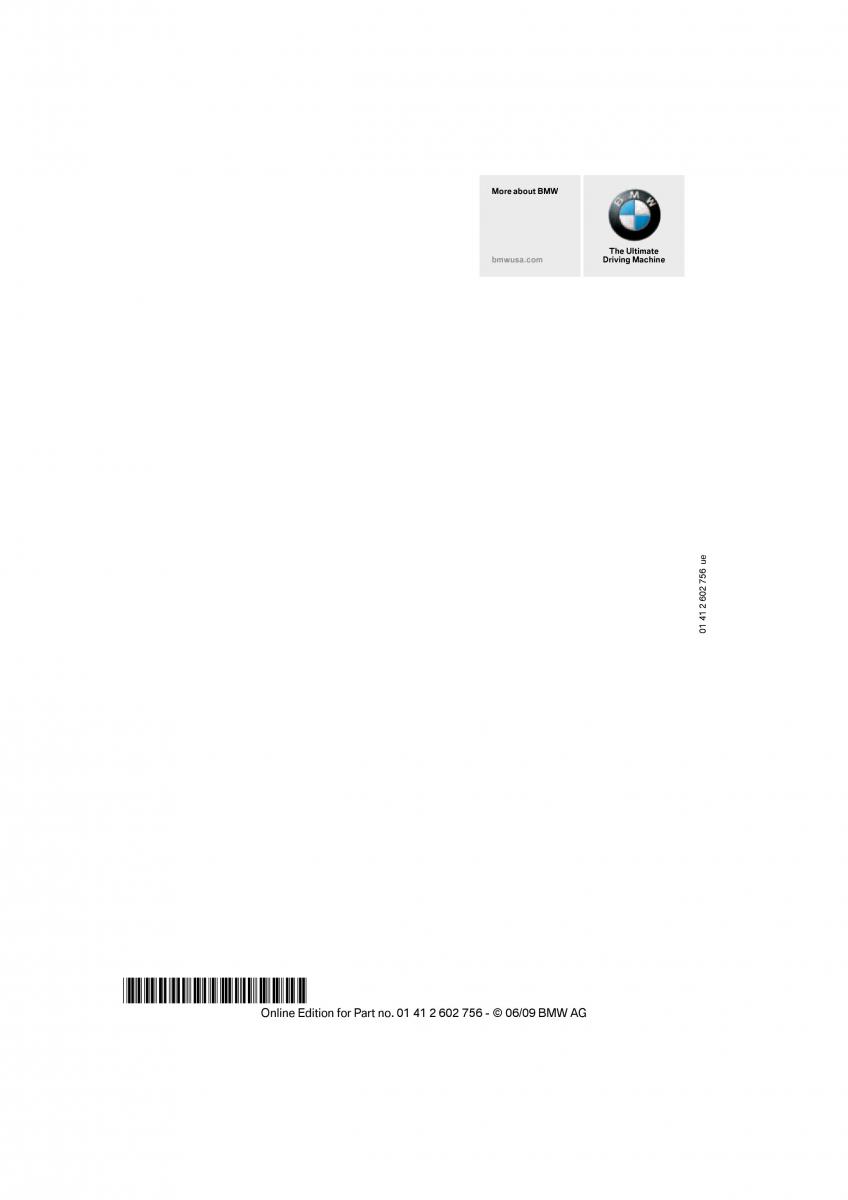 BMW X5 X6 E71 E72 owners manual / page 300
