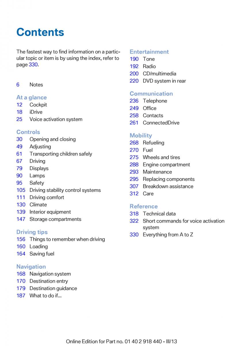 BMW X5 X6 F15 F16 owners manual / page 5