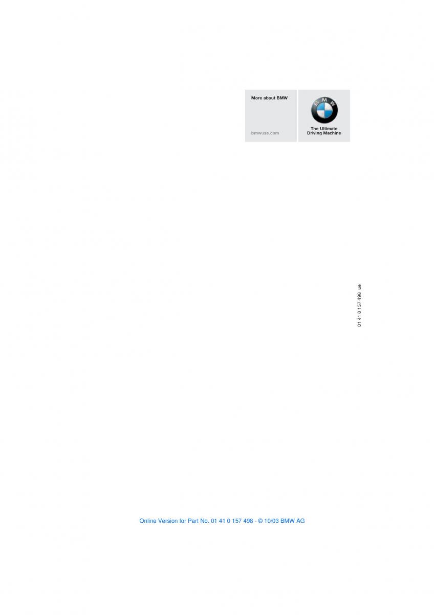 BMW Z4 E85 E86 owners manual / page 120