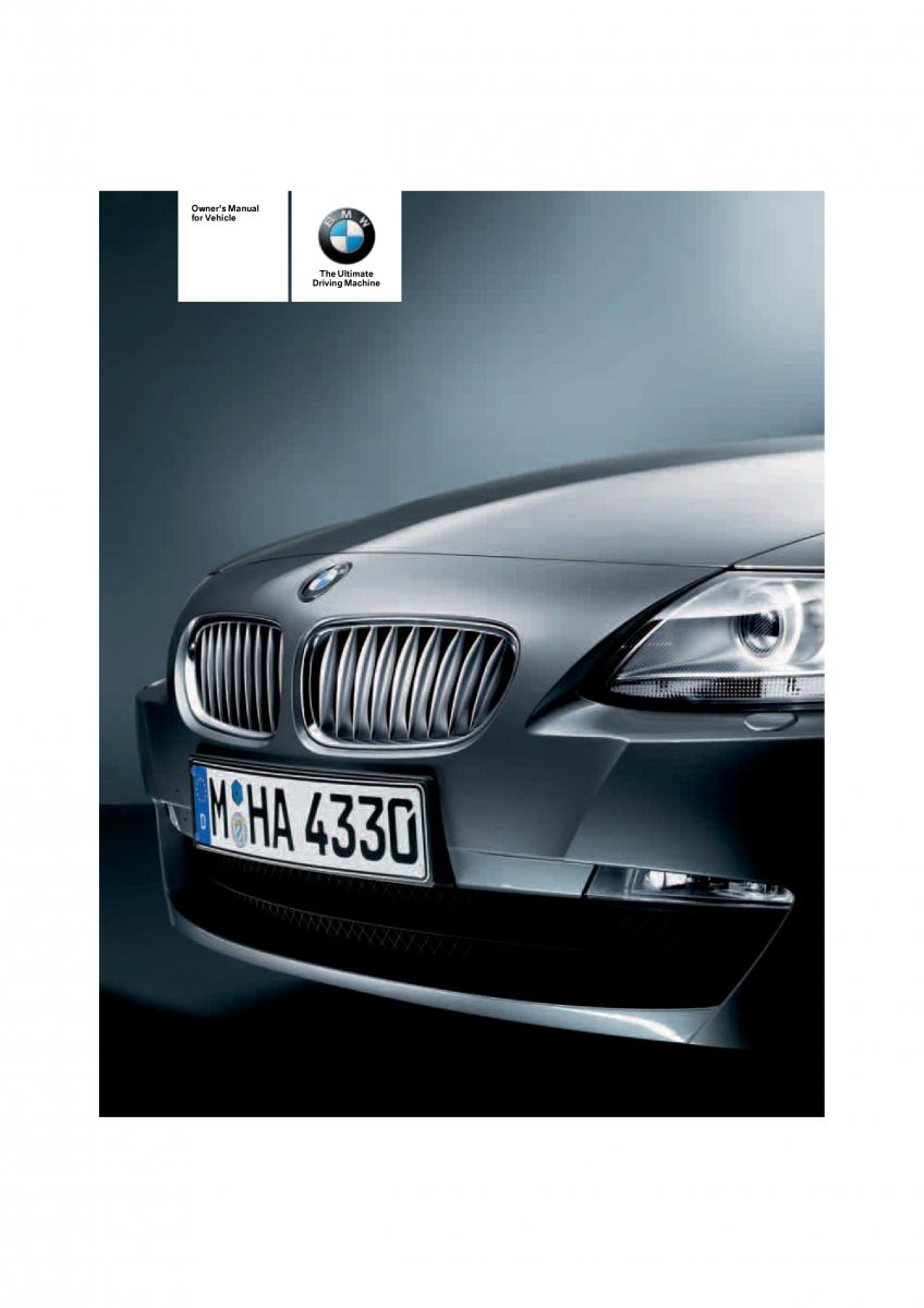 BMW Z4 E89 owners manual / page 1