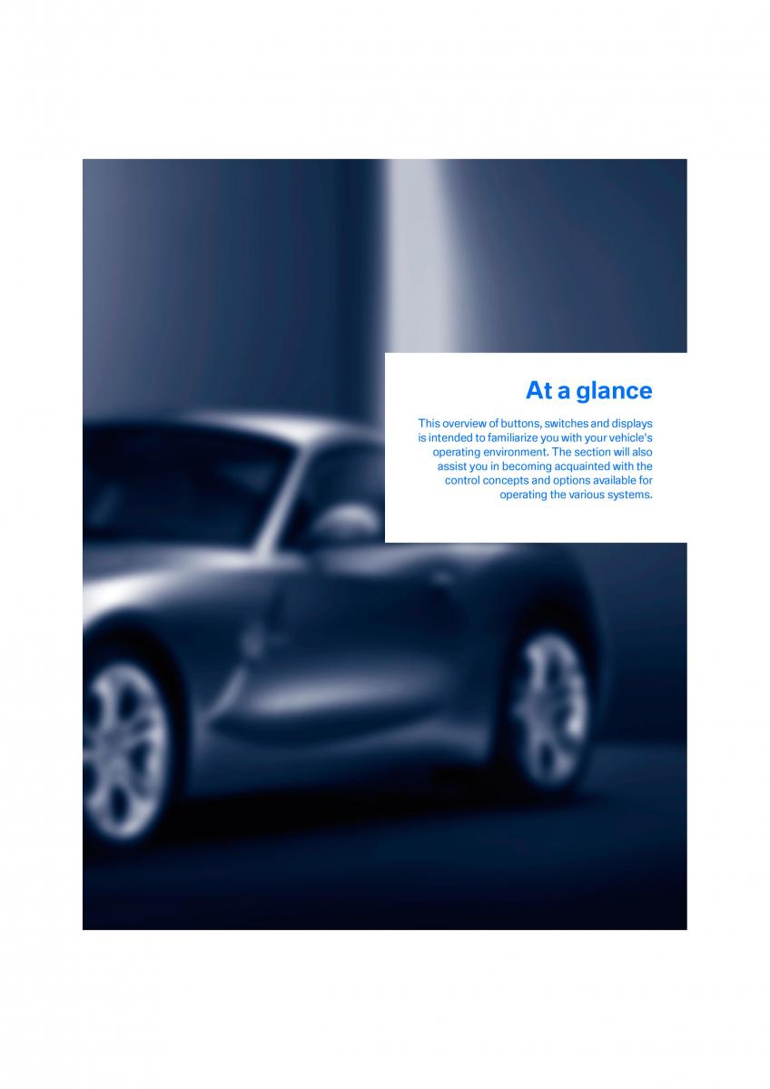 BMW Z4 E89 owners manual / page 11