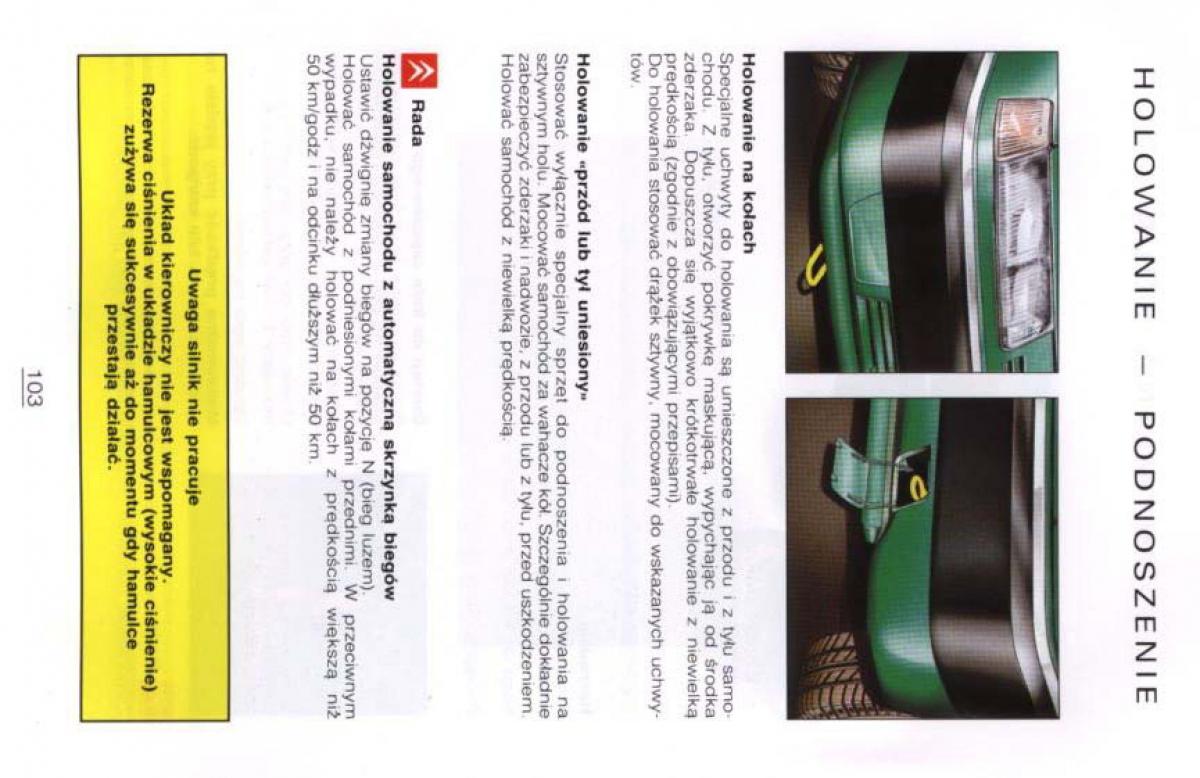 manual  Citroen Xantia I 1 instrukcja / page 99