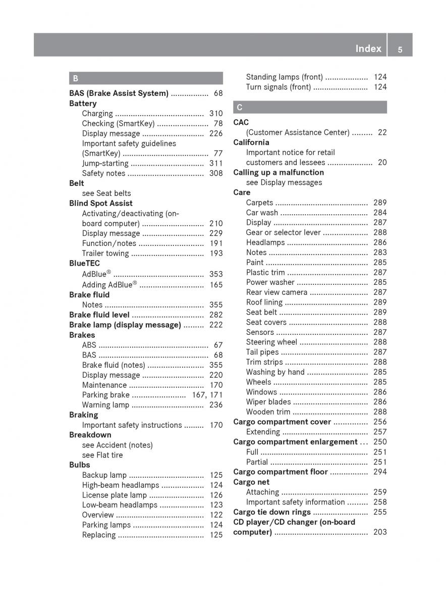 manual  Mercedes Benz R Class owners manual / page 7