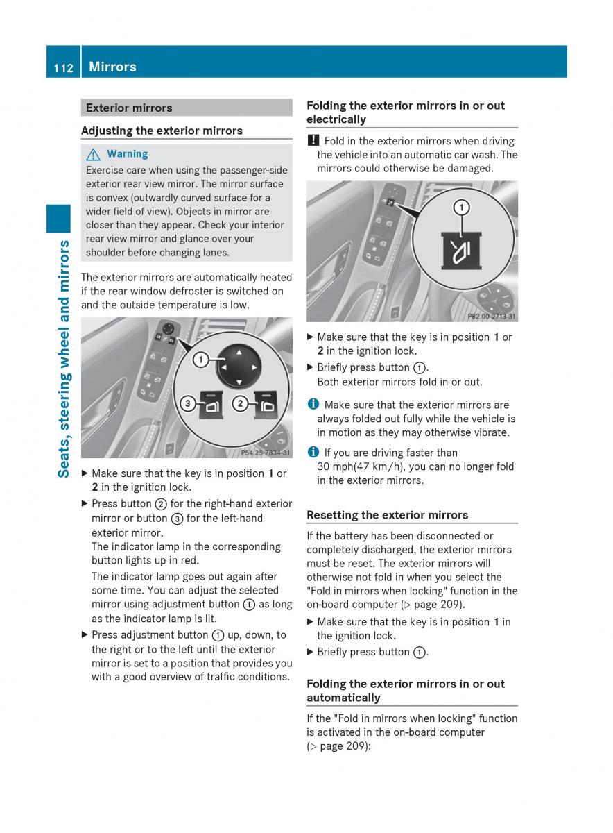 Mercedes Benz R Class owners manual / page 114
