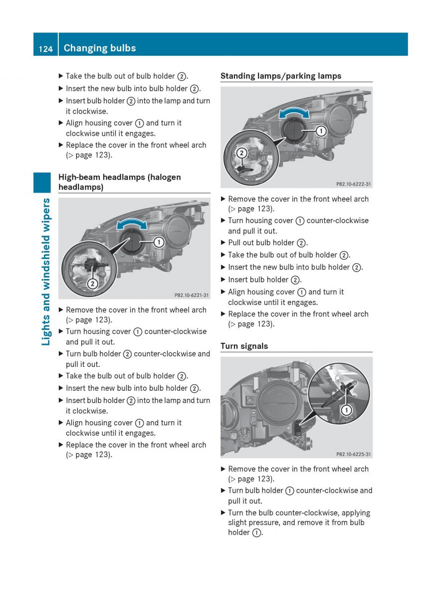 Mercedes Benz R Class owners manual / page 126