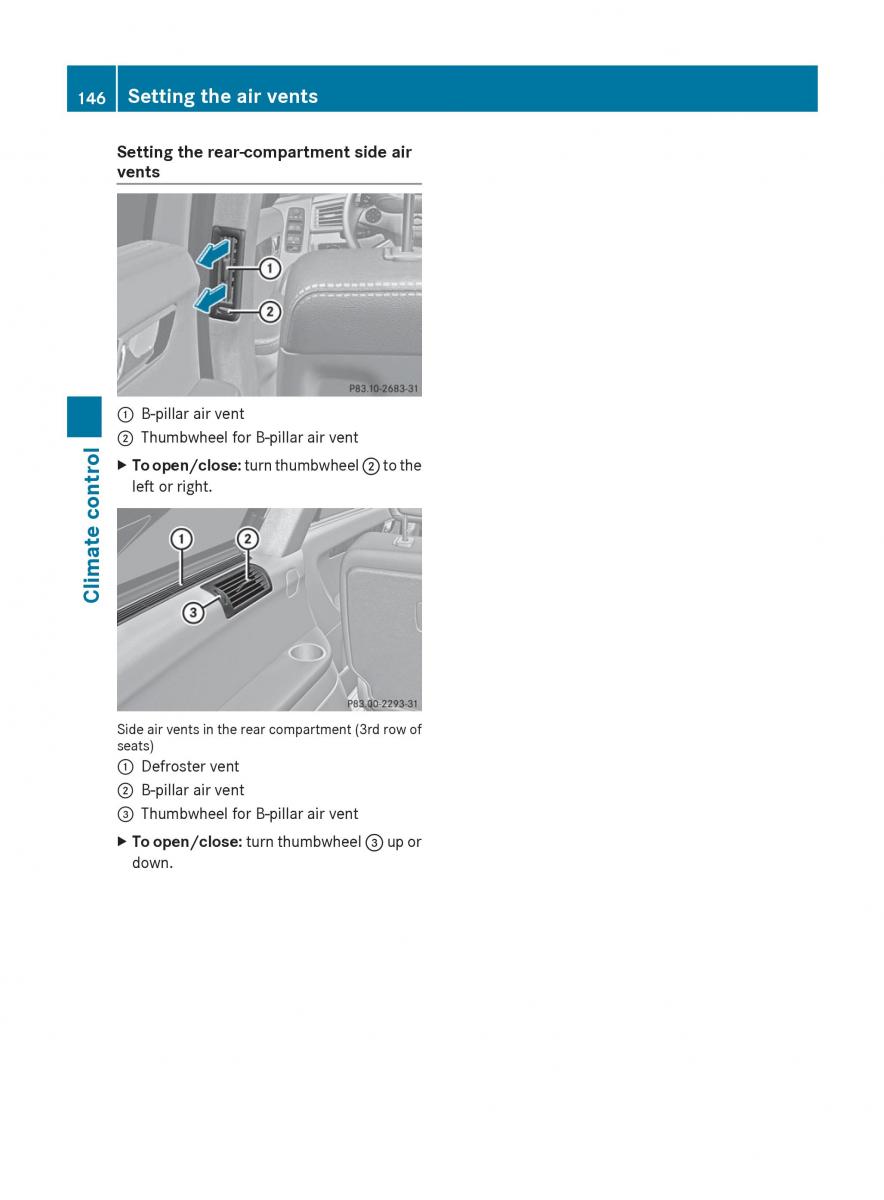 Mercedes Benz R Class owners manual / page 148