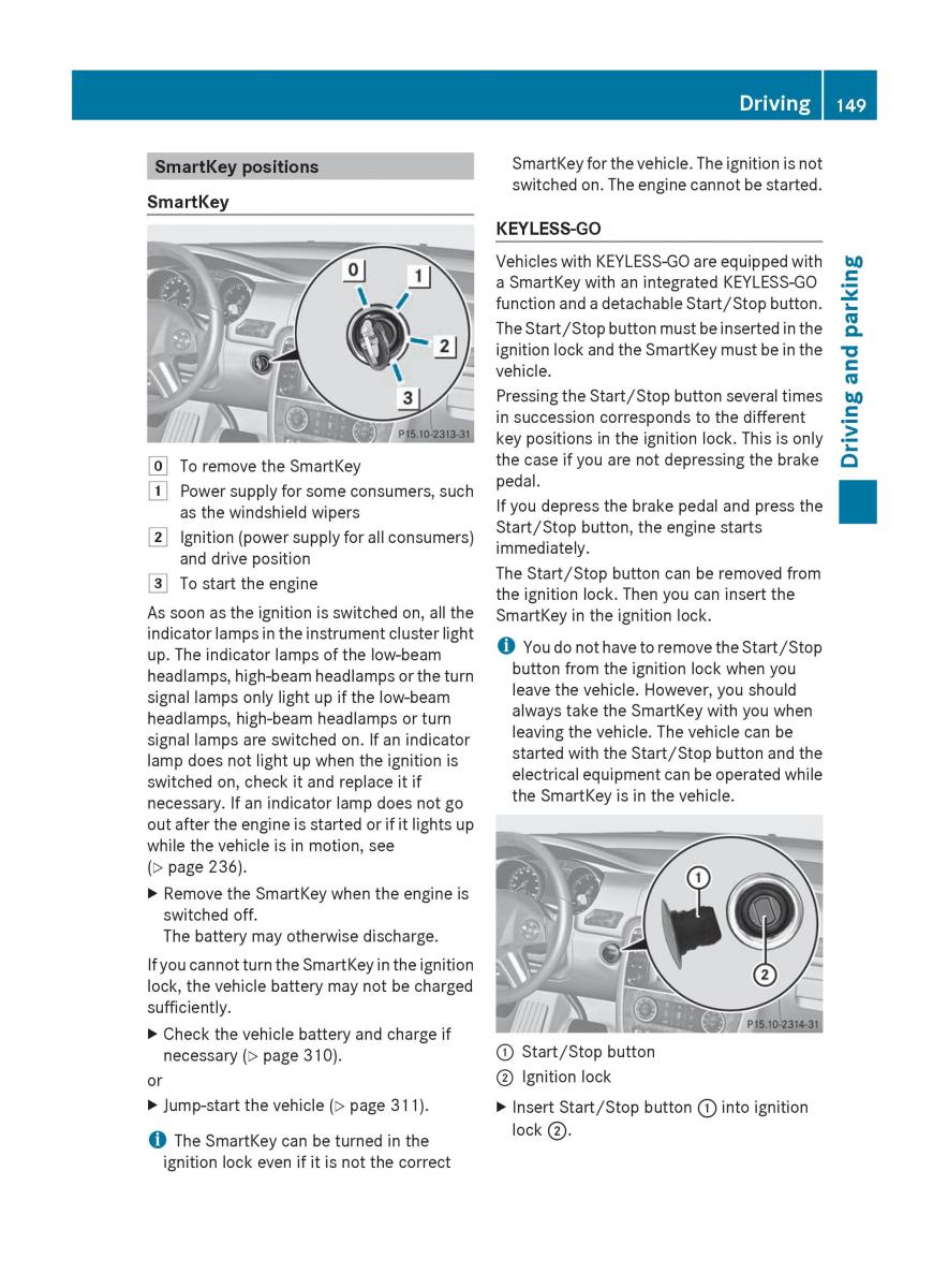 Mercedes Benz R Class owners manual / page 151