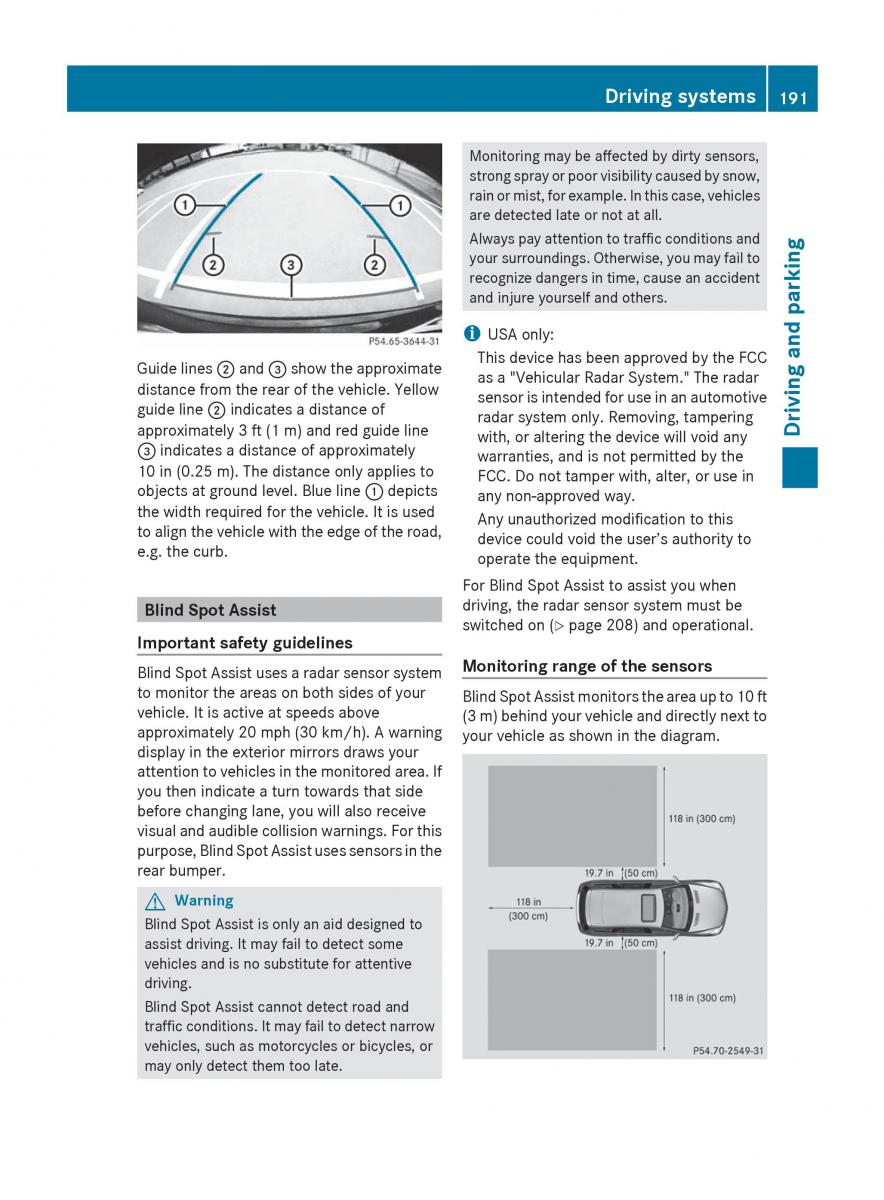 Mercedes Benz R Class owners manual / page 193