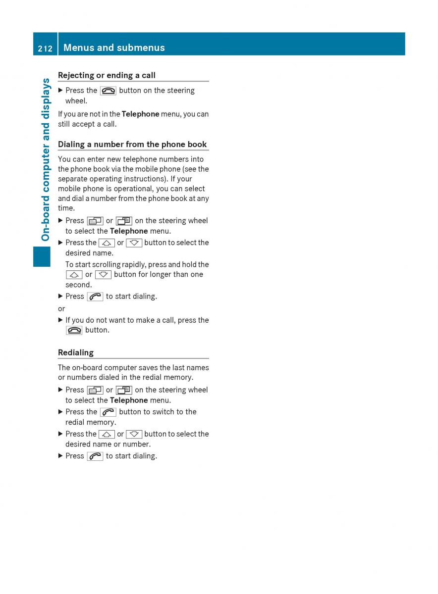 Mercedes Benz R Class owners manual / page 214