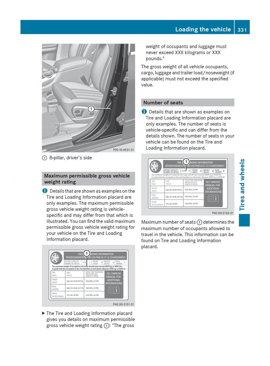 Mercedes Benz R Class owners manual / page 333