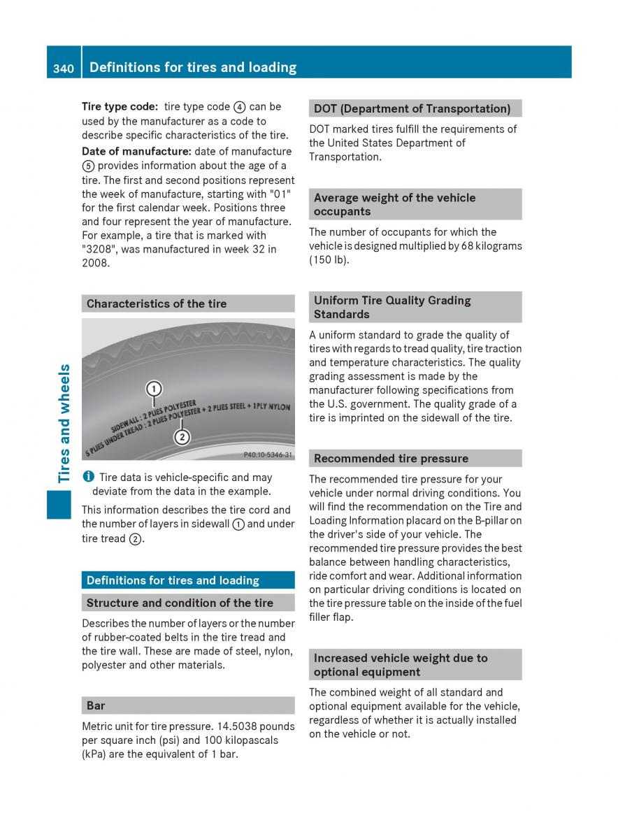 Mercedes Benz R Class owners manual / page 342