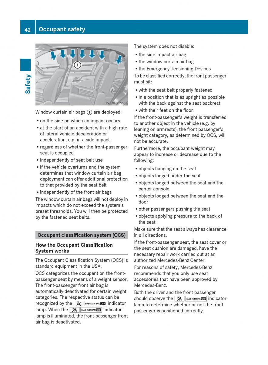 Mercedes Benz R Class owners manual / page 44