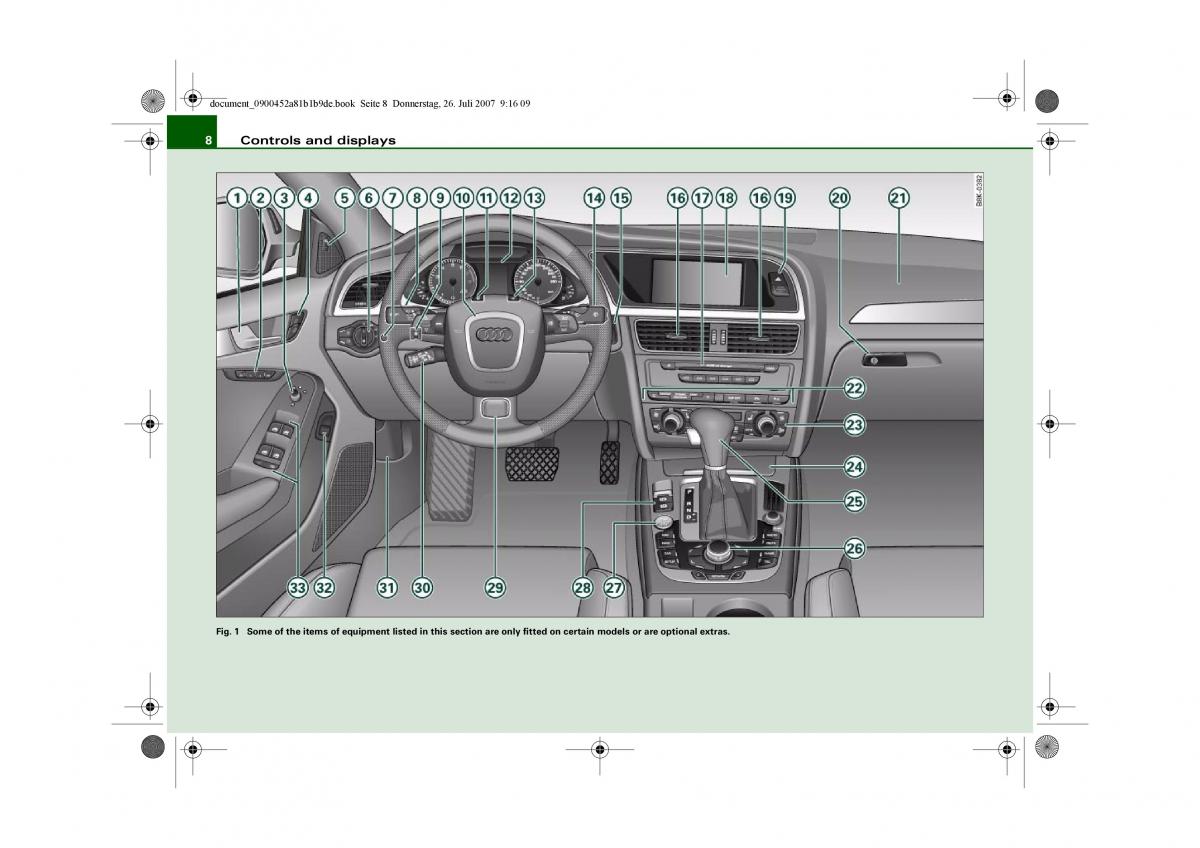 manual  Audi A4 B8 owners manual / page 10