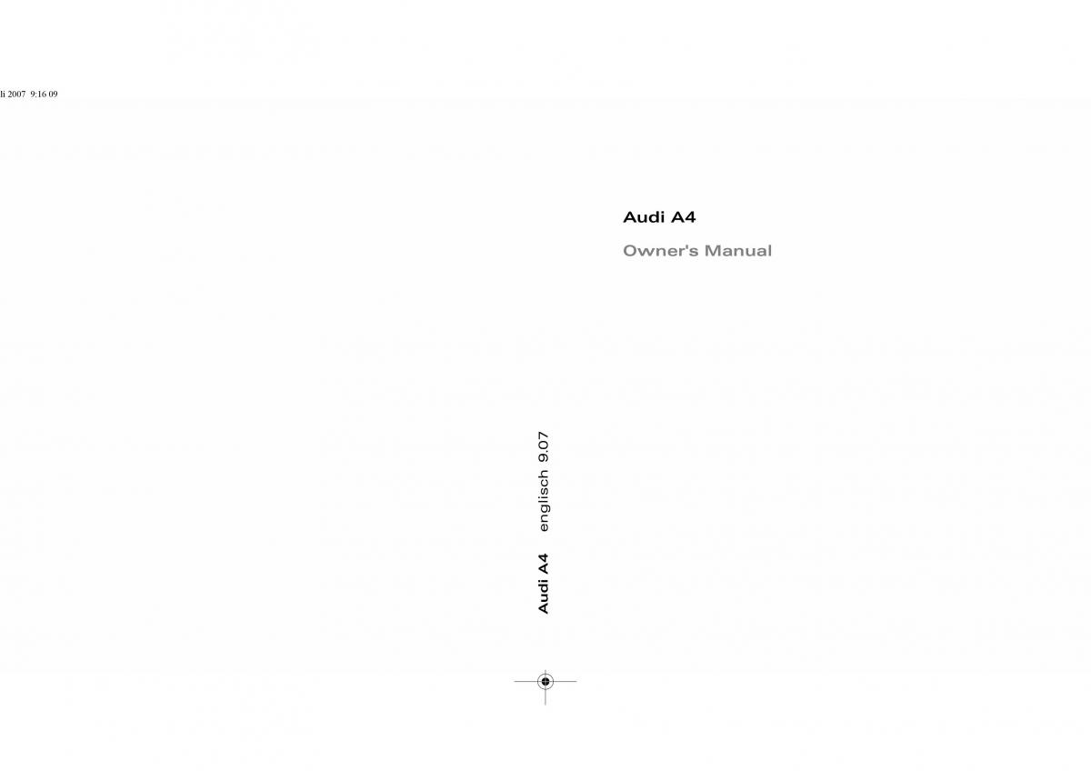 manual  Audi A4 B8 owners manual / page 1