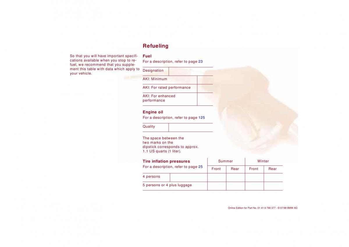 BMW 3 E36 owners manual / page 178