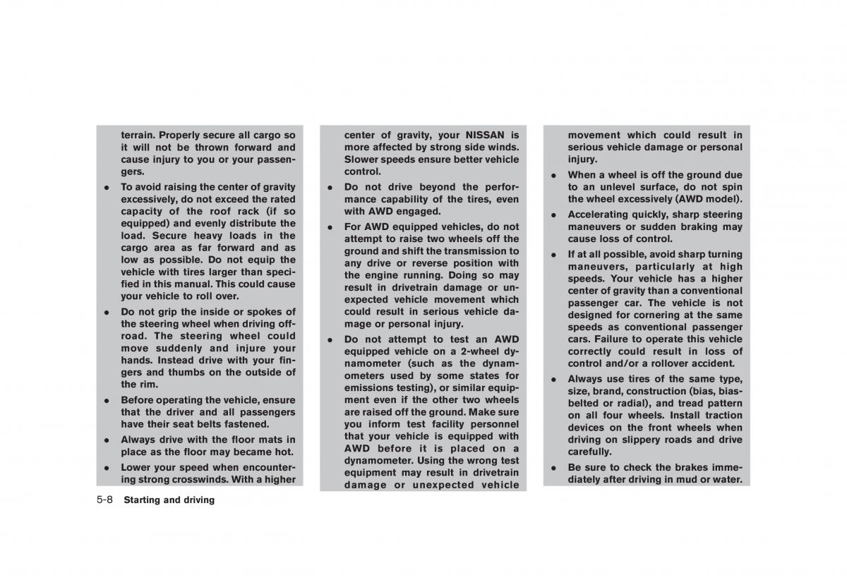 manual Nissan Juke Nissan Juke owners manual / page 218