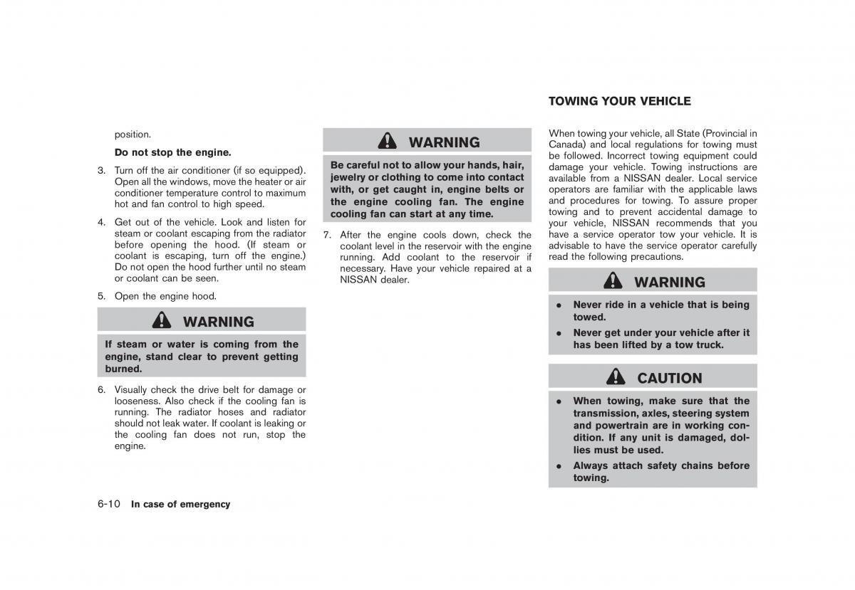 Nissan Juke owners manual / page 262