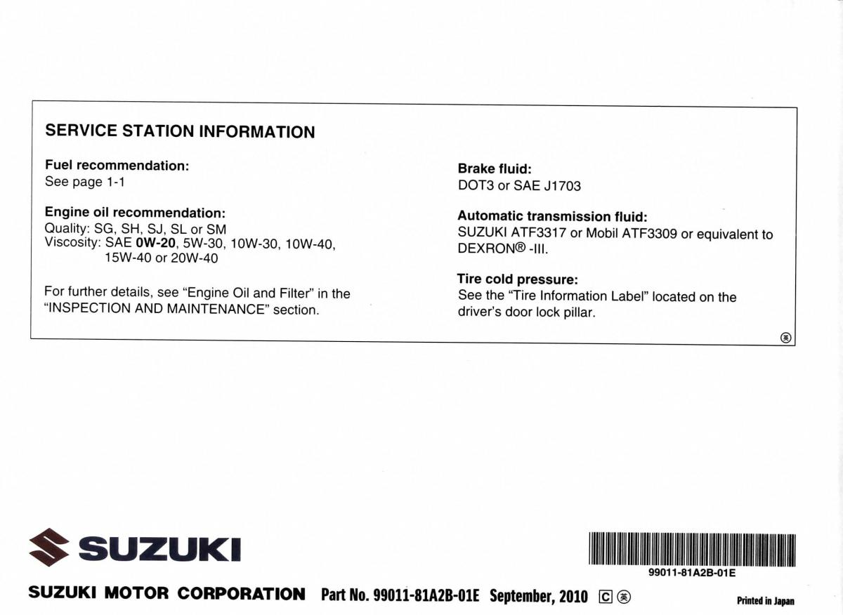 manual  Suzuki Jimny III 3 owners manual / page 189