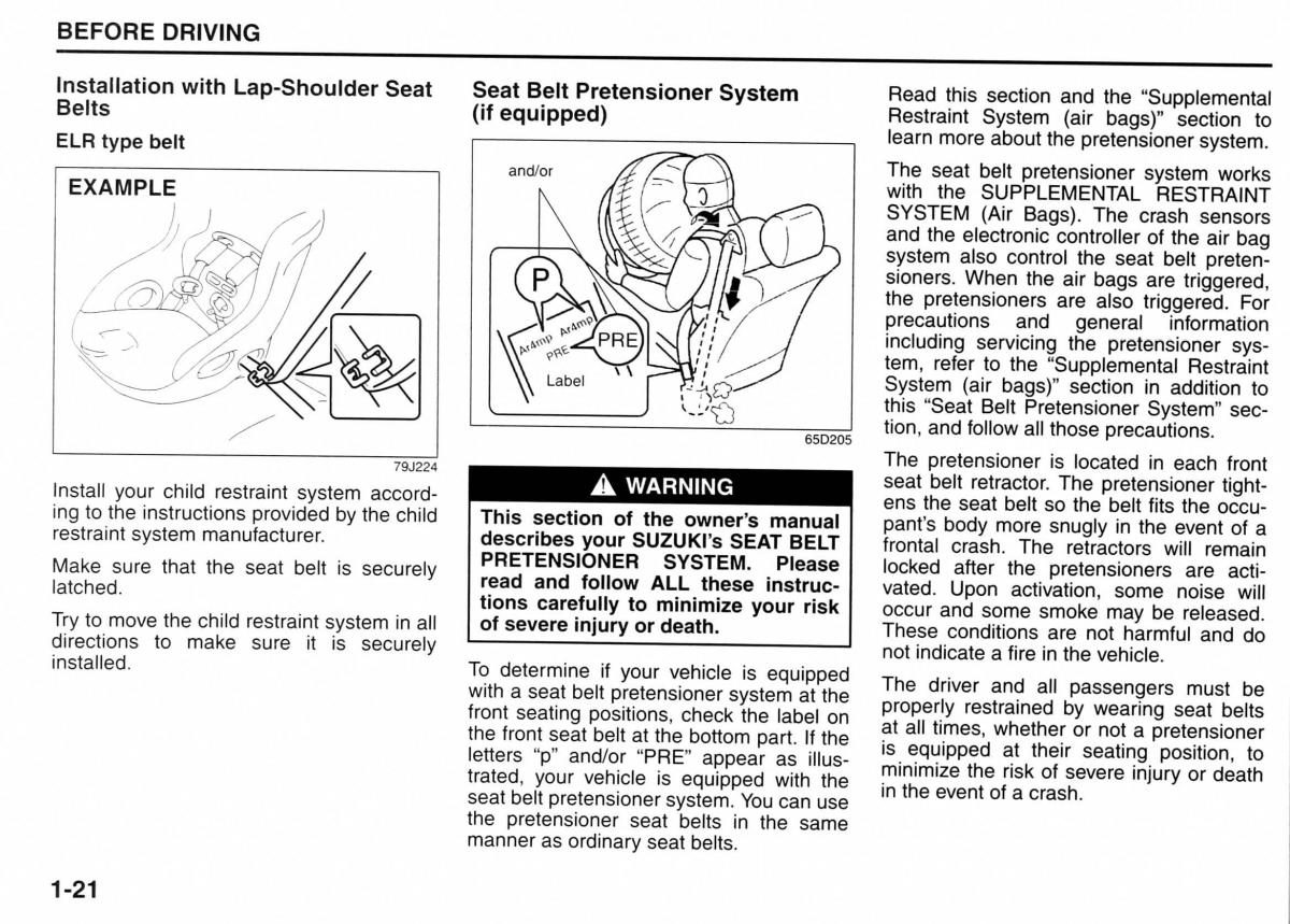 Suzuki Jimny III 3 owners manual / page 32