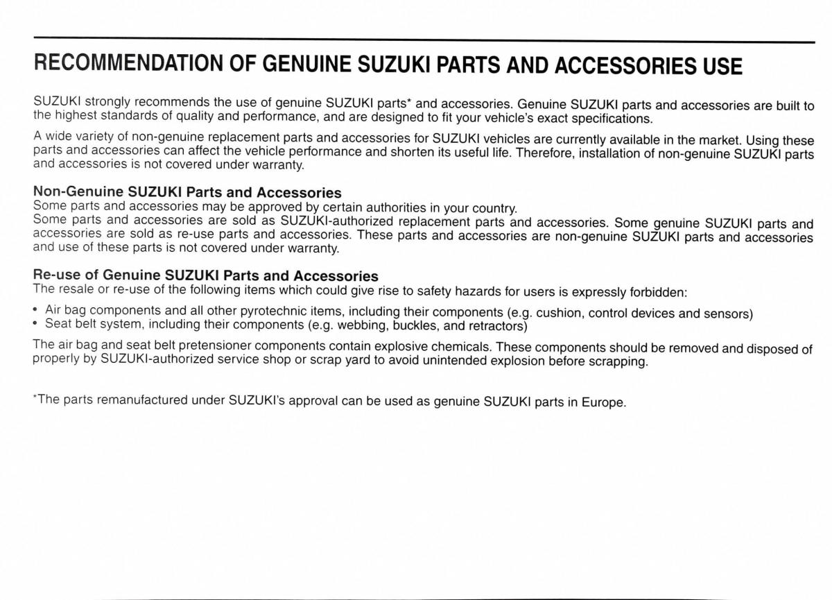 manual  Suzuki Jimny III 3 owners manual / page 4