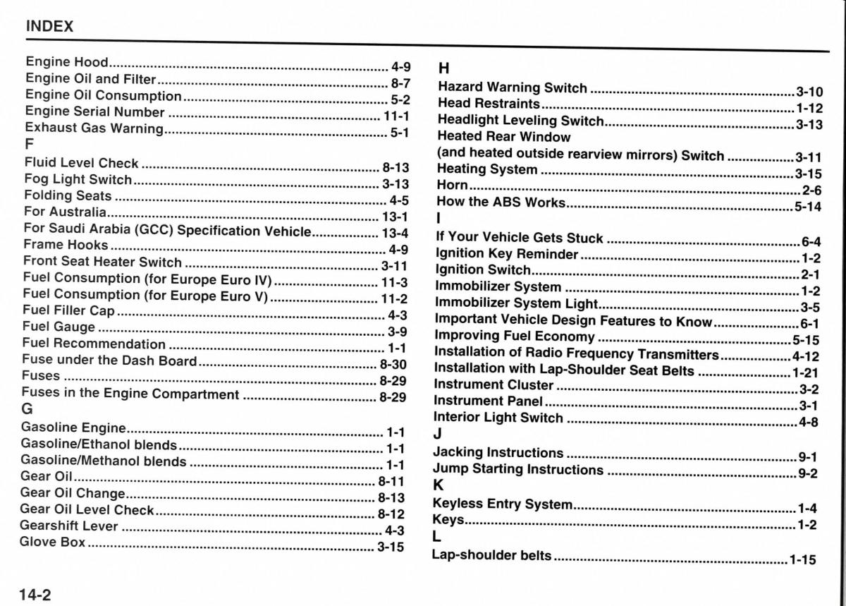 Suzuki Jimny III 3 owners manual / page 181