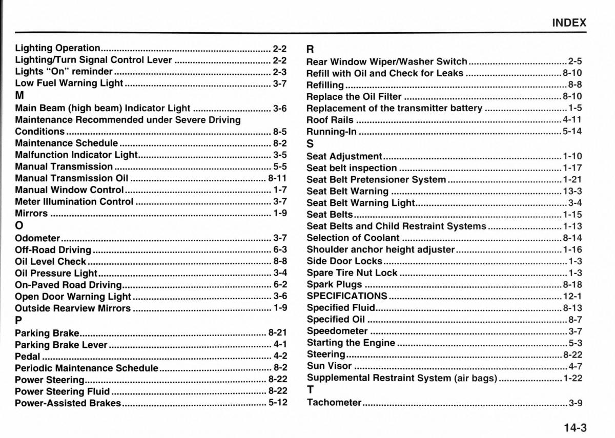 Suzuki Jimny III 3 owners manual / page 182