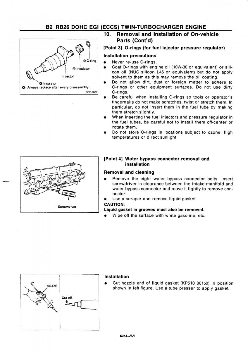 Nissan GTR R32 workshop service manual / page 61