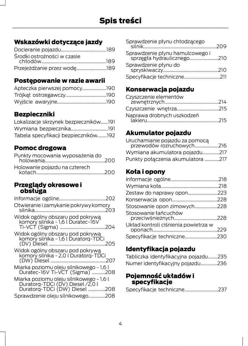 Ford C Max II 2 instrukcja obslugi / page 6