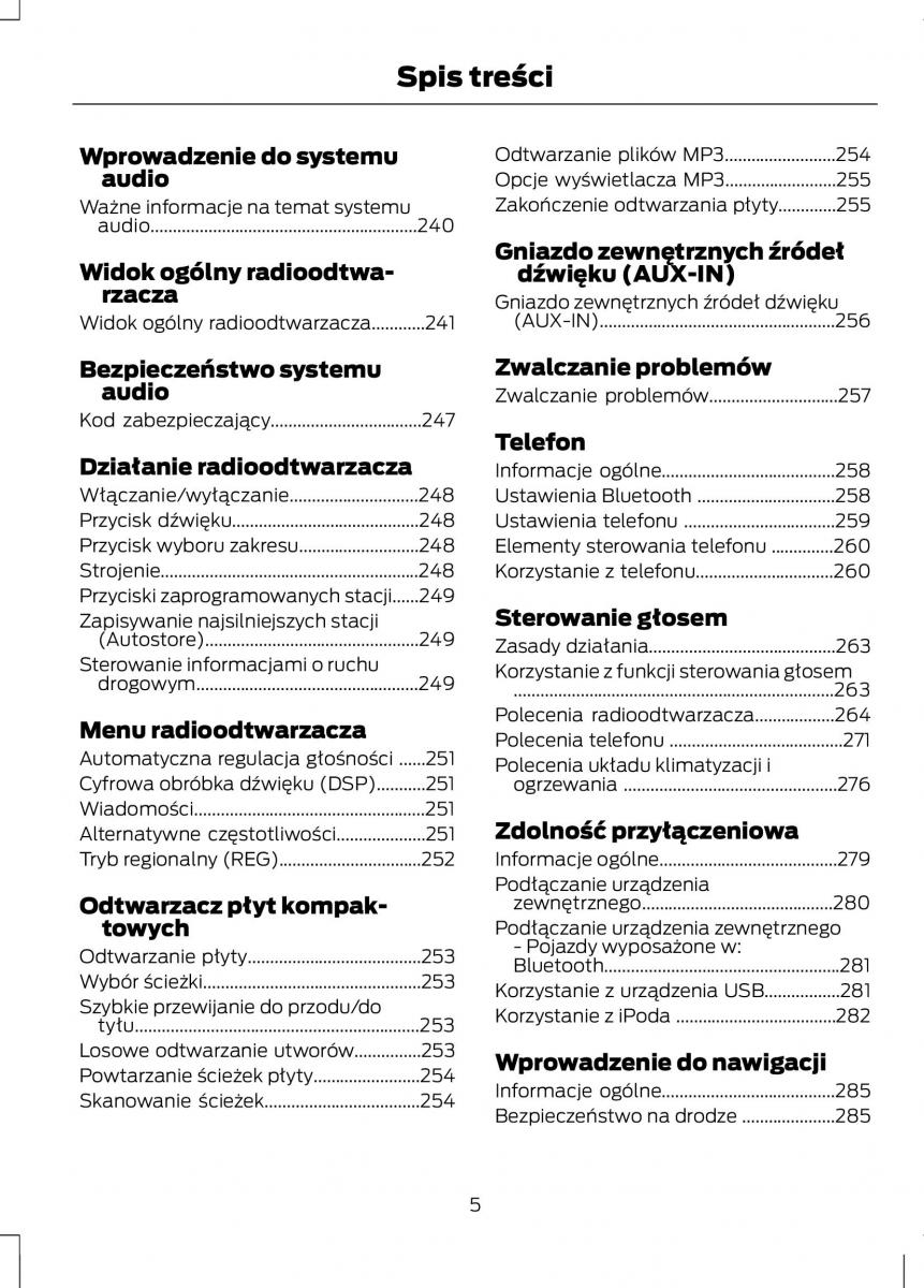 manual  Ford C Max II 2 instrukcja / page 7