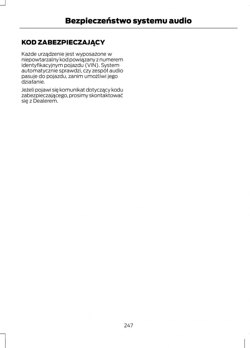  Ford C Max Ford C Max II 2 instrukcja / page 249