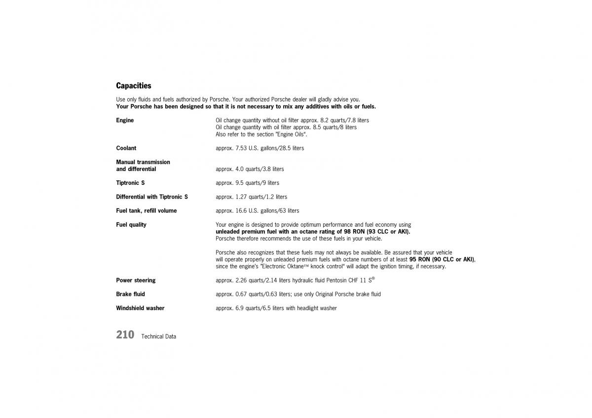 Porsche 911 996 owners manual / page 210