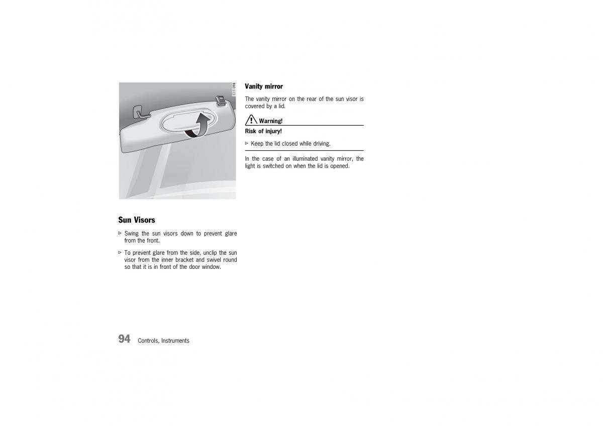 Porsche 911 GT2 996 owners manual / page 94