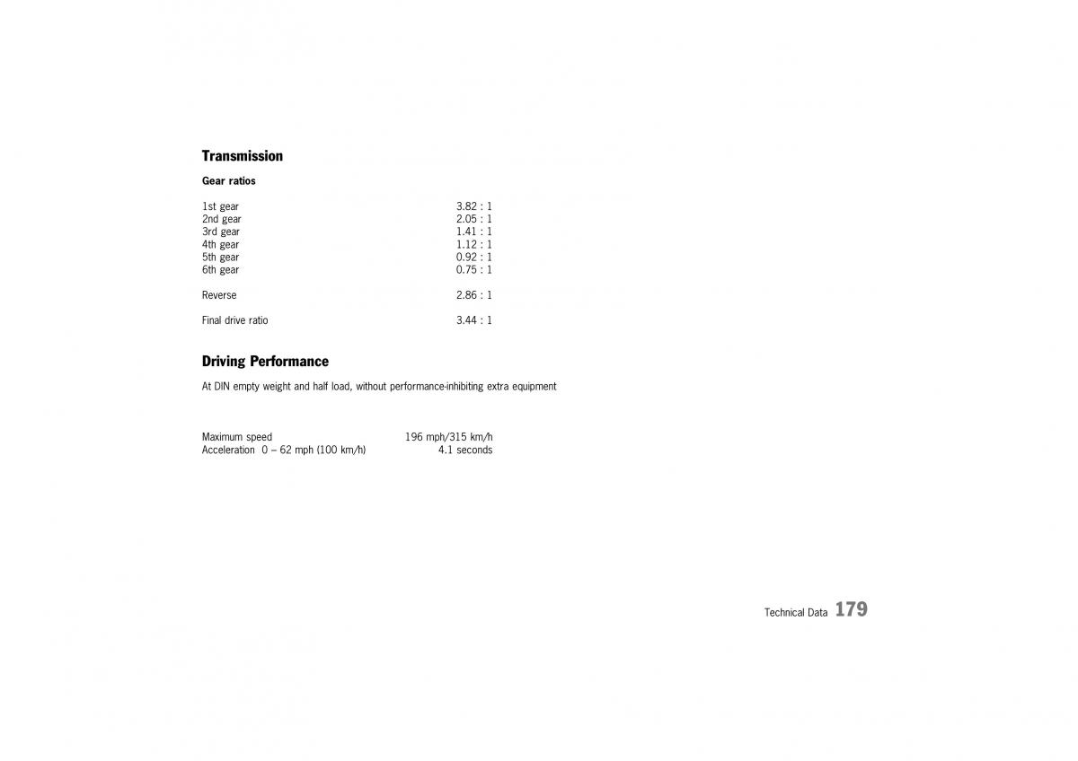 Porsche 911 GT2 996 owners manual / page 179