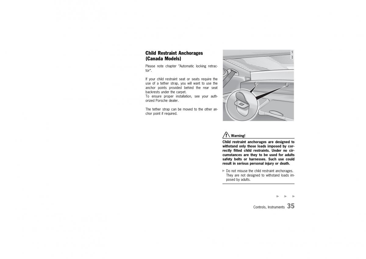 Porsche 911 GT2 996 owners manual / page 35