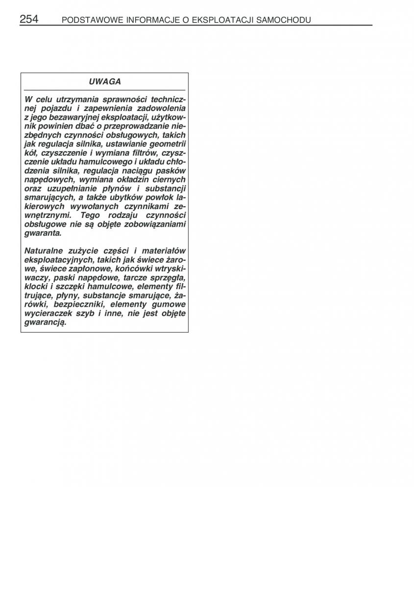 Toyota Prius II 2 NHW20 instrukcja obslugi / page 267