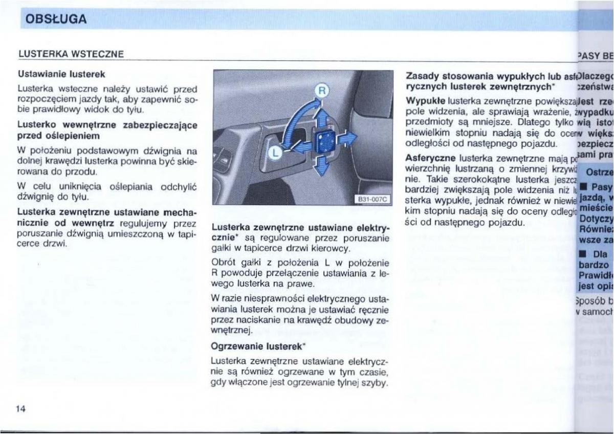 VW Passat B4 instrukcja obslugi / page 16
