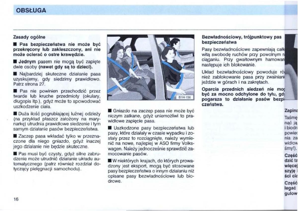 VW Passat B4 instrukcja obslugi / page 18