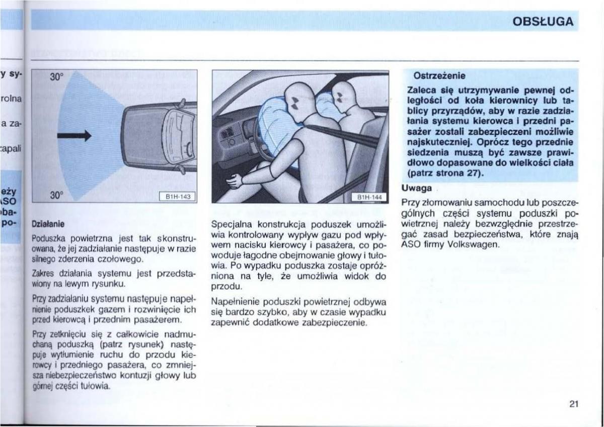 VW Passat B4 instrukcja obslugi / page 23