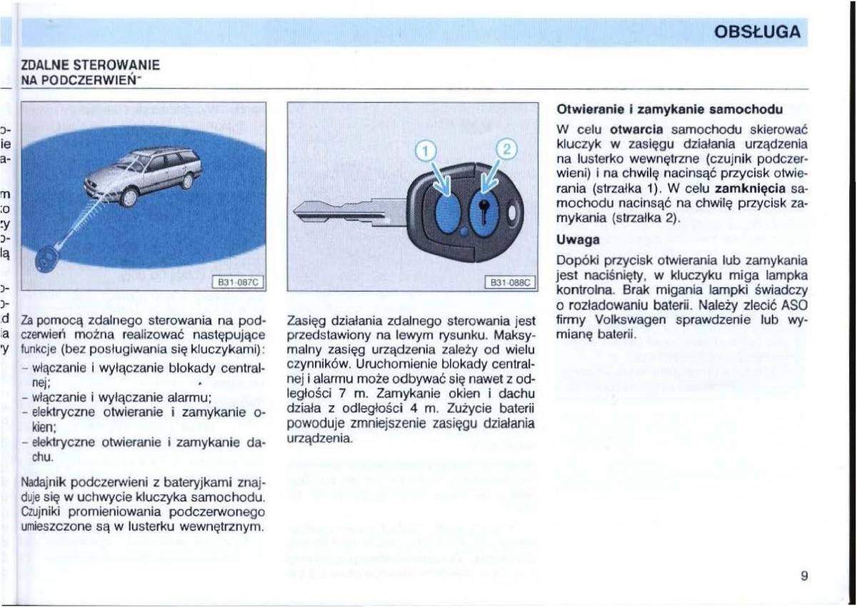 manual  VW Passat B4 instrukcja / page 11