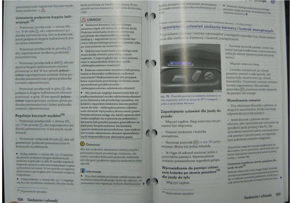 VW Passat B6 instrukcja obslugi / page 56