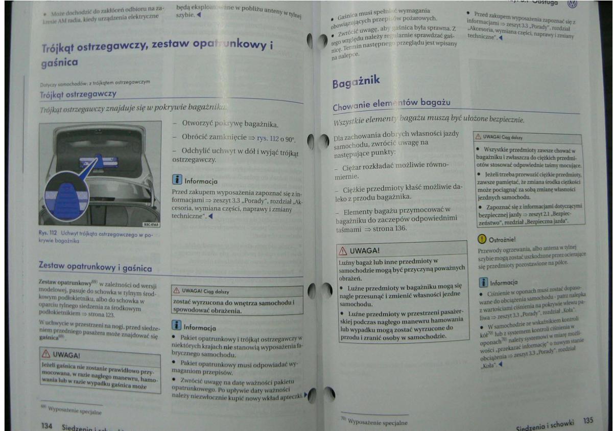 VW Passat B6 instrukcja obslugi / page 70
