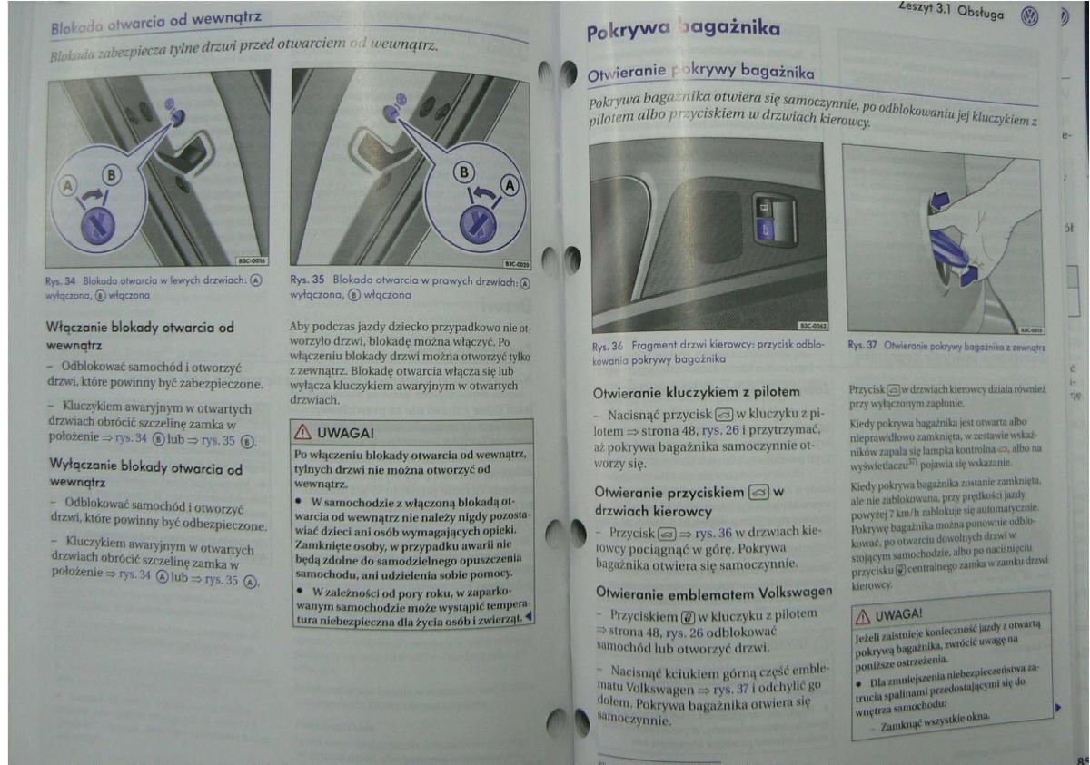 VW Passat B6 instrukcja obslugi / page 33