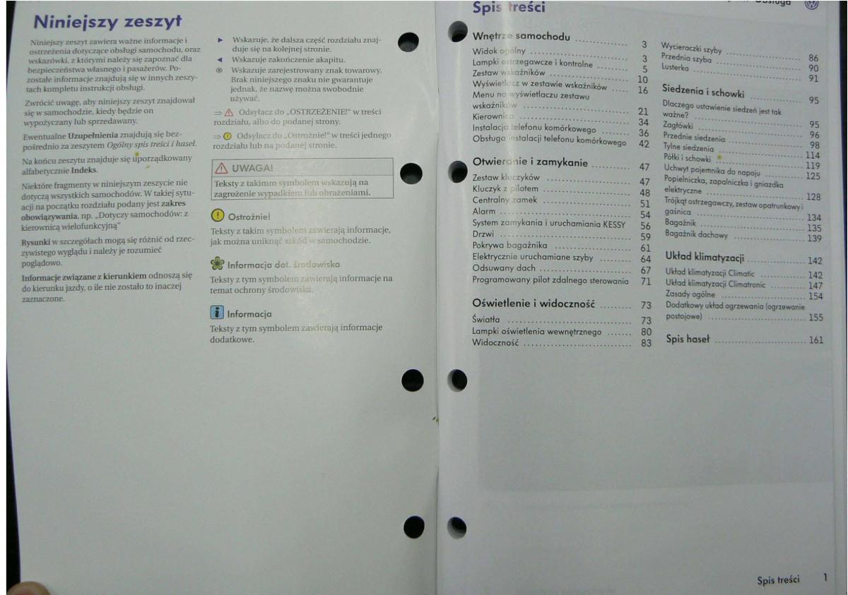 VW Passat B6 instrukcja obslugi / page 2