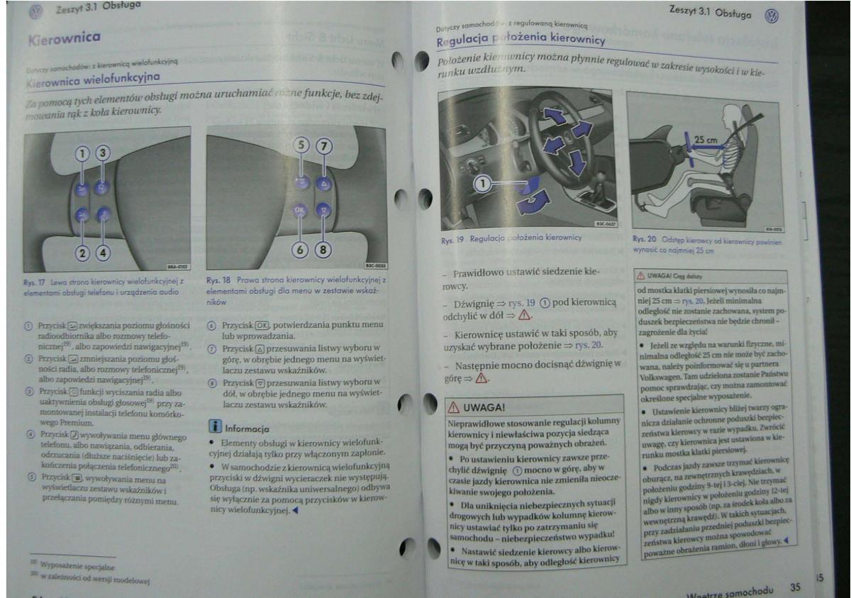VW Passat B6 instrukcja obslugi / page 20